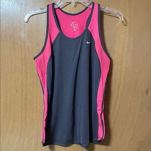 Nike Black & Pink Dri-FIT Women's Athletic Tank